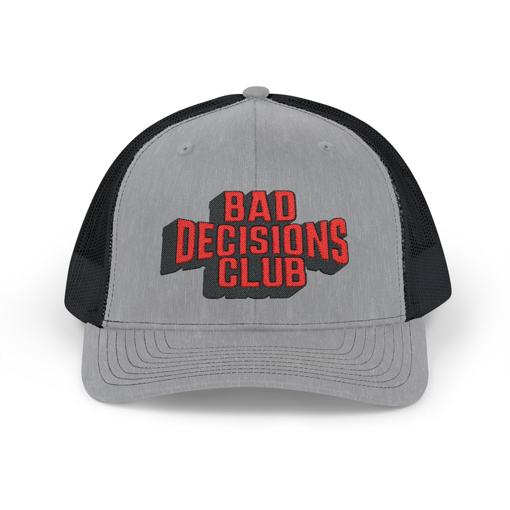 BAD DECISIONS CLUB SNAP TRUCKER HAT