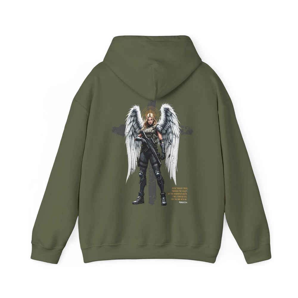 FEMALE ARCHANGEL PSALM 23:4 HOODIE