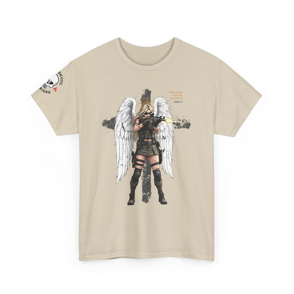 FEMALE ARCHANGEL PSALM 27:3 T SHIRT