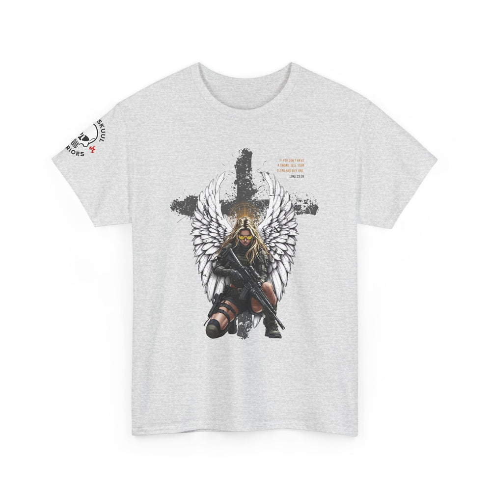 FEMALE ARCHANGEL LUKE 22:36 T SHIRT