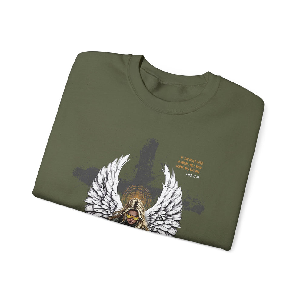 FEMALE ARCHANGEL LUKE 22:36 SWEATSHIRT