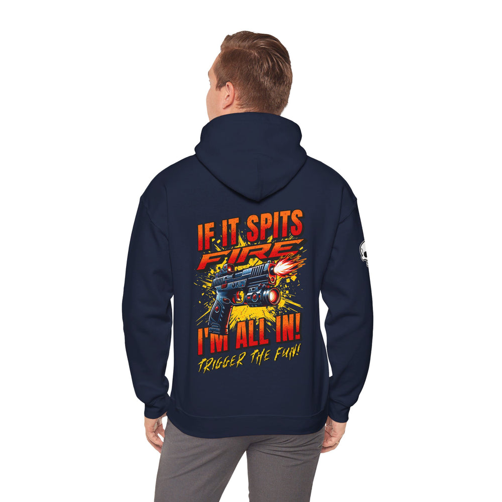 TACTICAL GUN SPITTING FIRE HOODIE