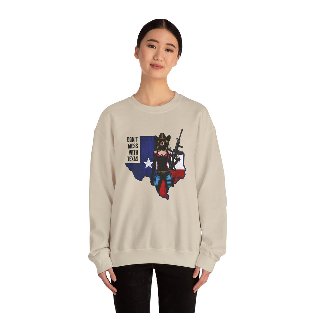 COWGIRL DON'T MESS WITH TEXAS SWEATSHIRT