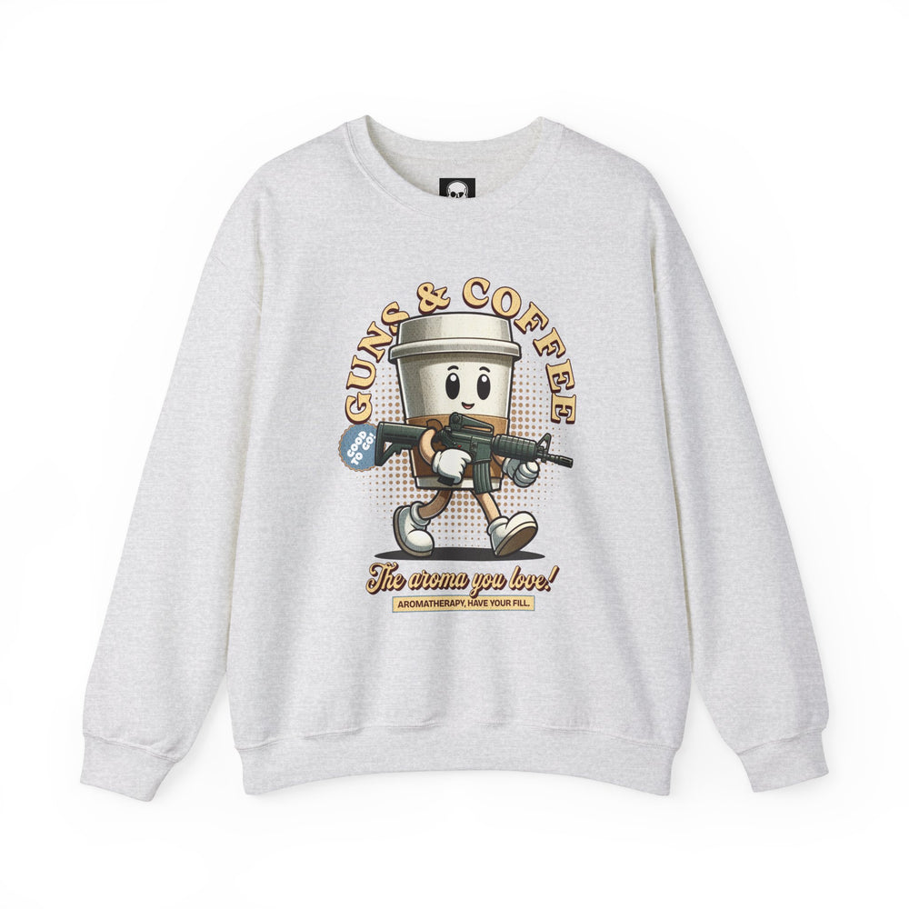 GUNS AND COFFEE VINTAGE SWEATSHIRT