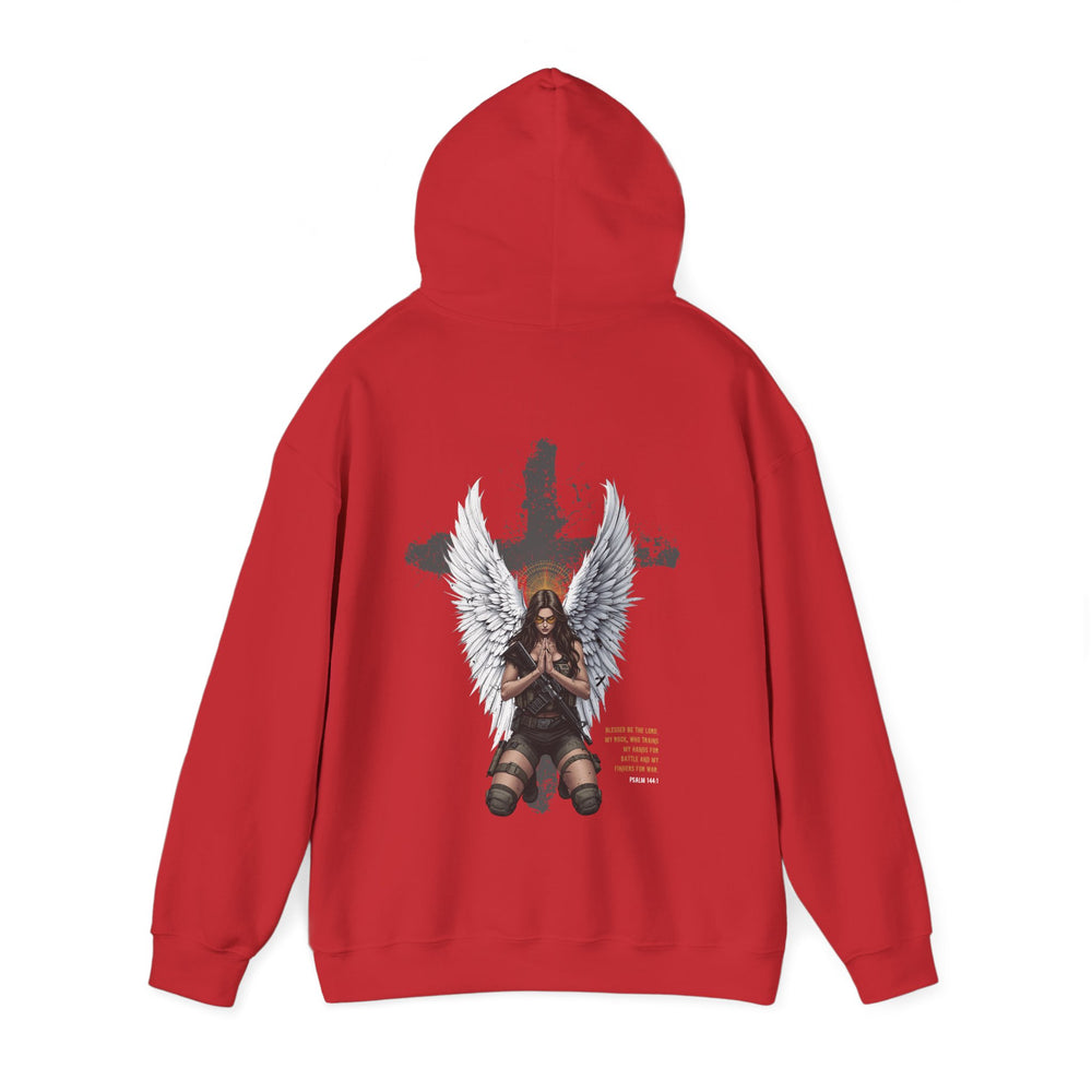 FEMALE ARCHANGEL PSALM 144:1 HOODIE