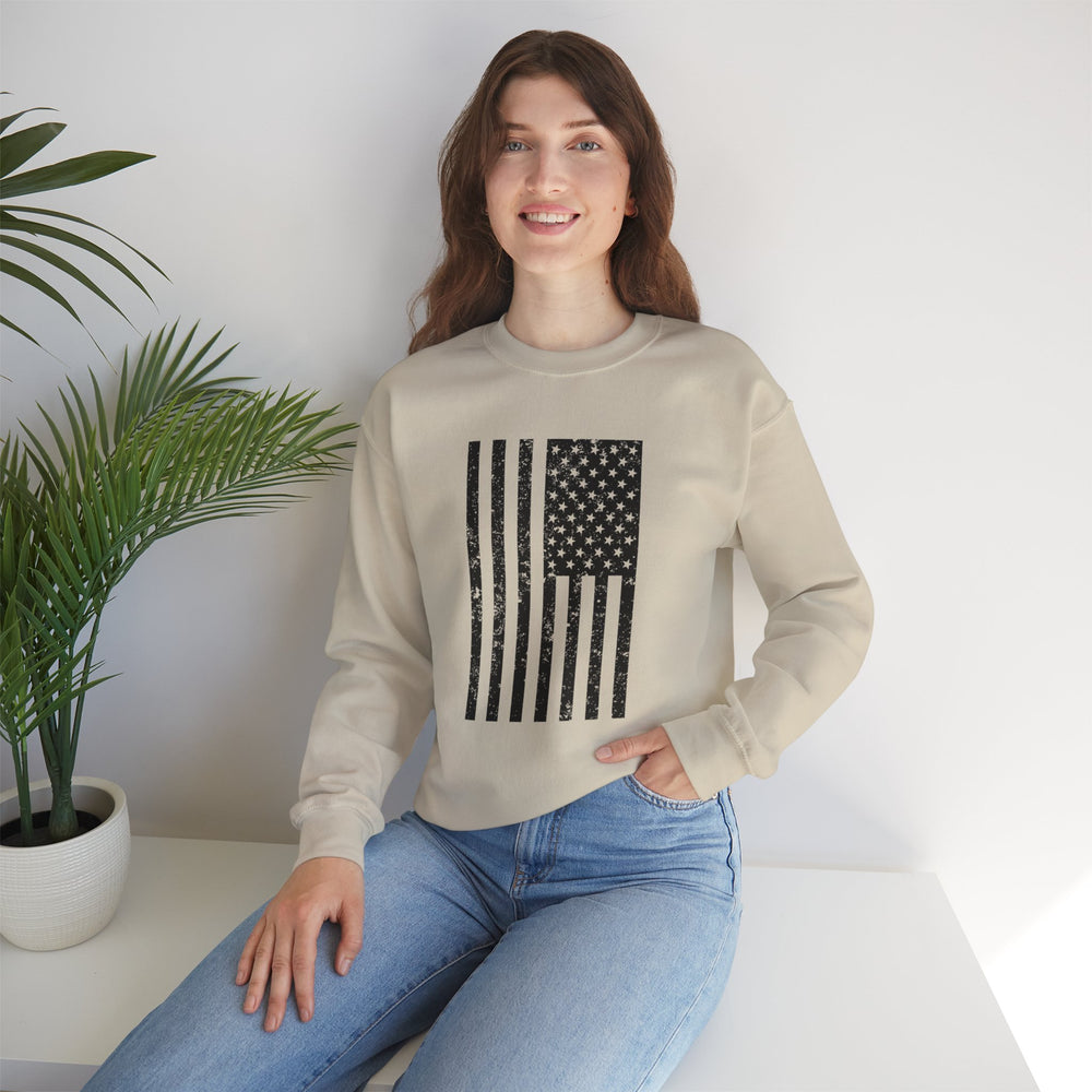 VERTICAL USA GRUNGE FLAG SWEATSHIRT