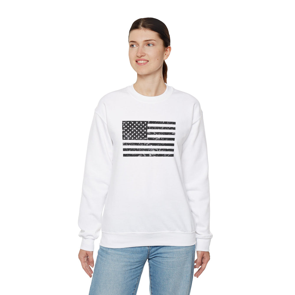 USA GRUNGE FLAG SWEATSHIRT