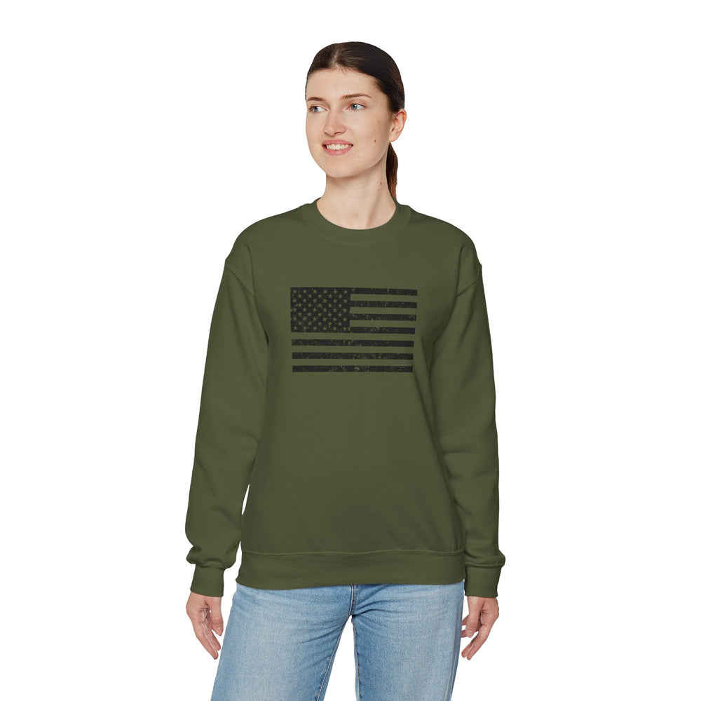 USA GRUNGE FLAG SWEATSHIRT