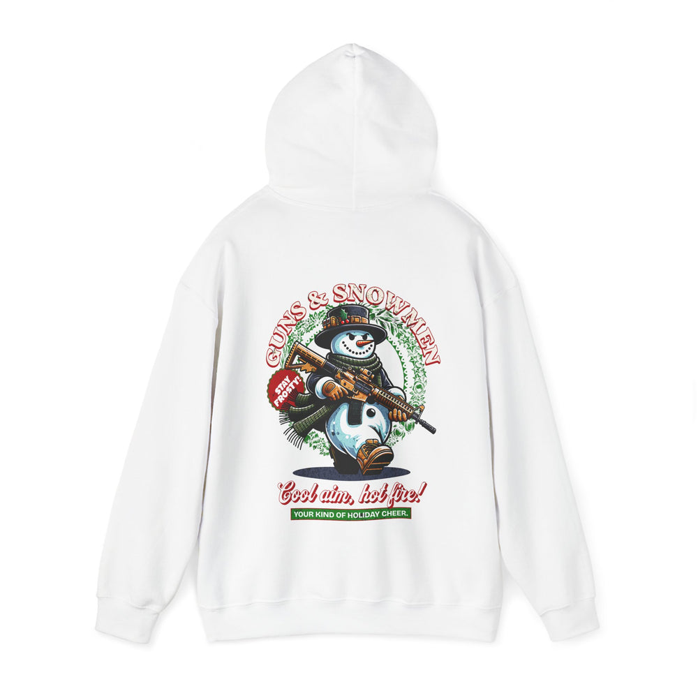 GUNS AND SNOWMEN XMAS HOODIE