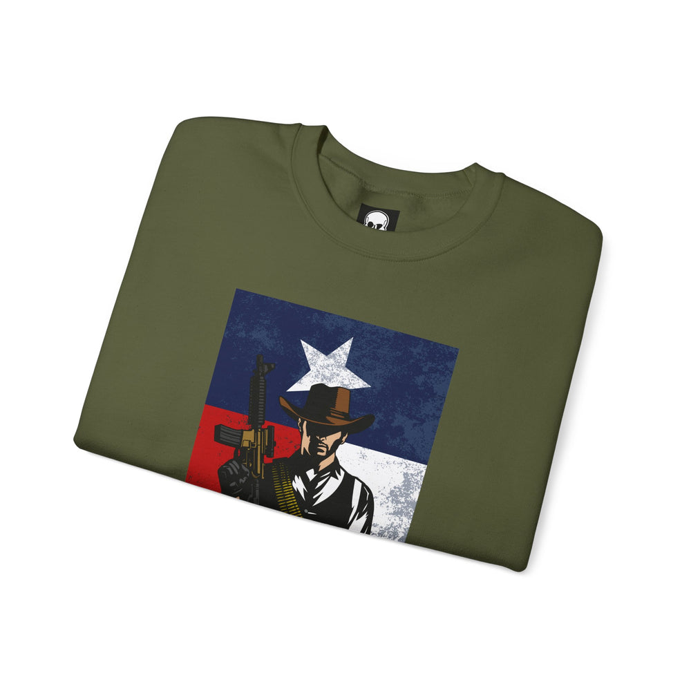 COWBOY TEXAS FLAG SWEATSHIRT