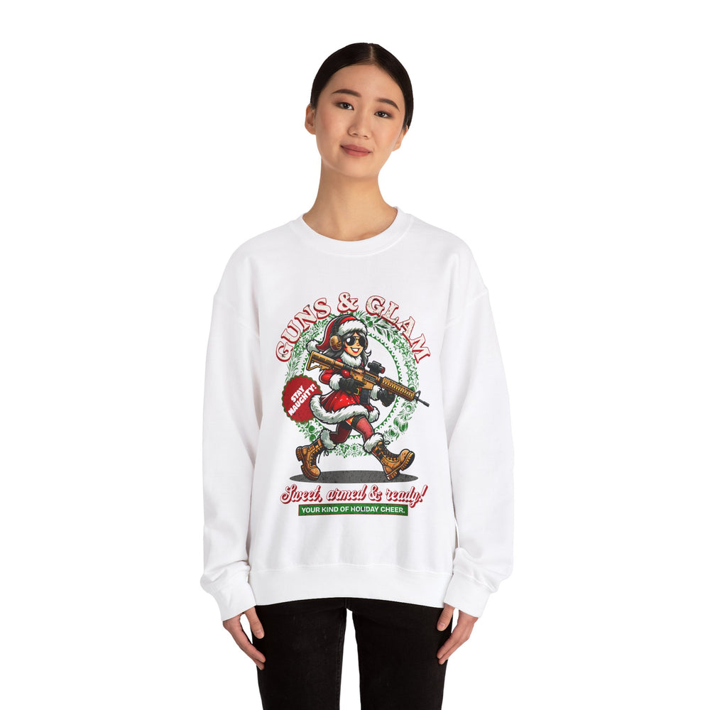 GUNS AND GLAM XMAS SWEATSHIRT