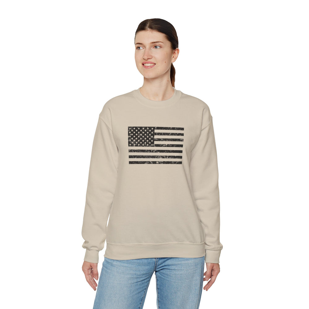 USA GRUNGE FLAG SWEATSHIRT