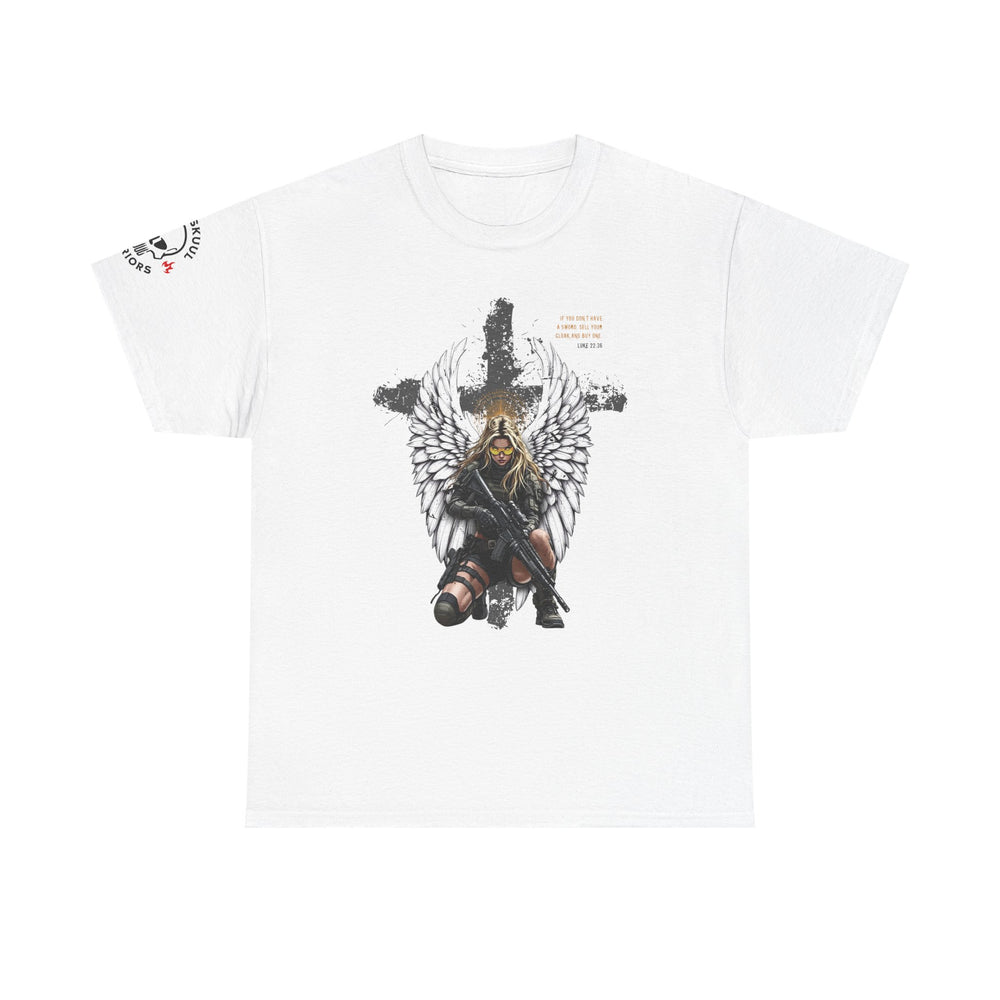 FEMALE ARCHANGEL LUKE 22:36 T SHIRT