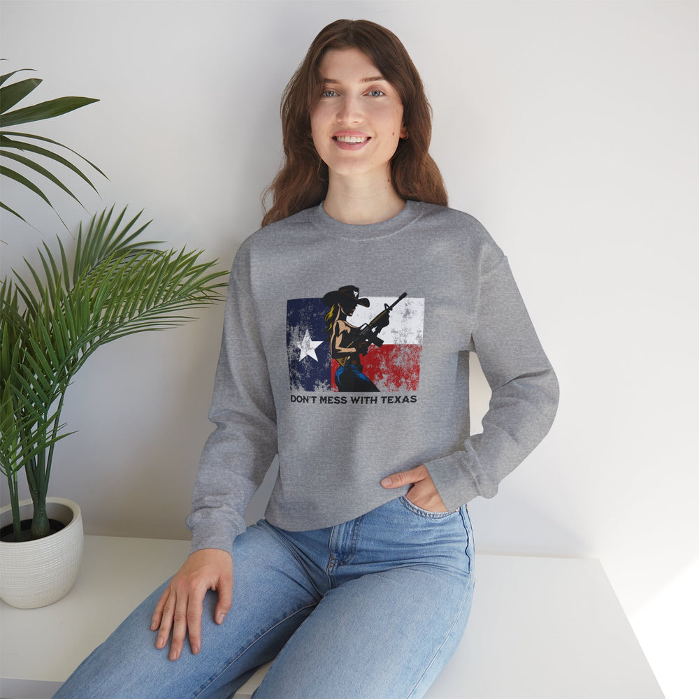 DON'T MESS WITH TEXAS COWGIRL SWEATSHIRT