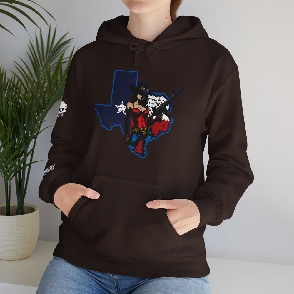 TEXAS STATE COWGIRL HOODIE