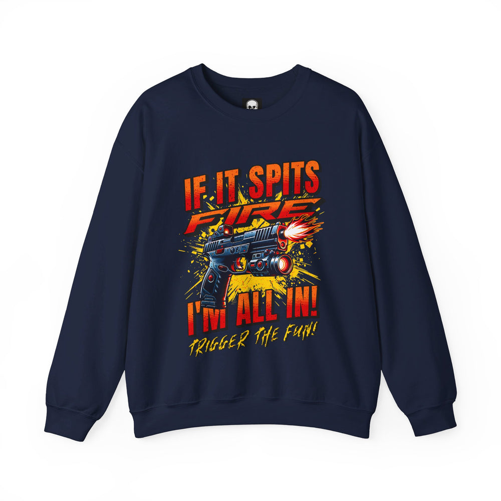 TACTICAL GUN SPITTING SWEATSHIRT