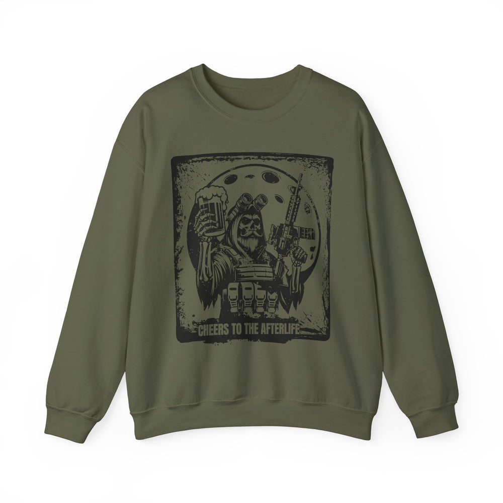 CHEERS TO THE AFTERLIFE GRUNGE SWEATSHIRT