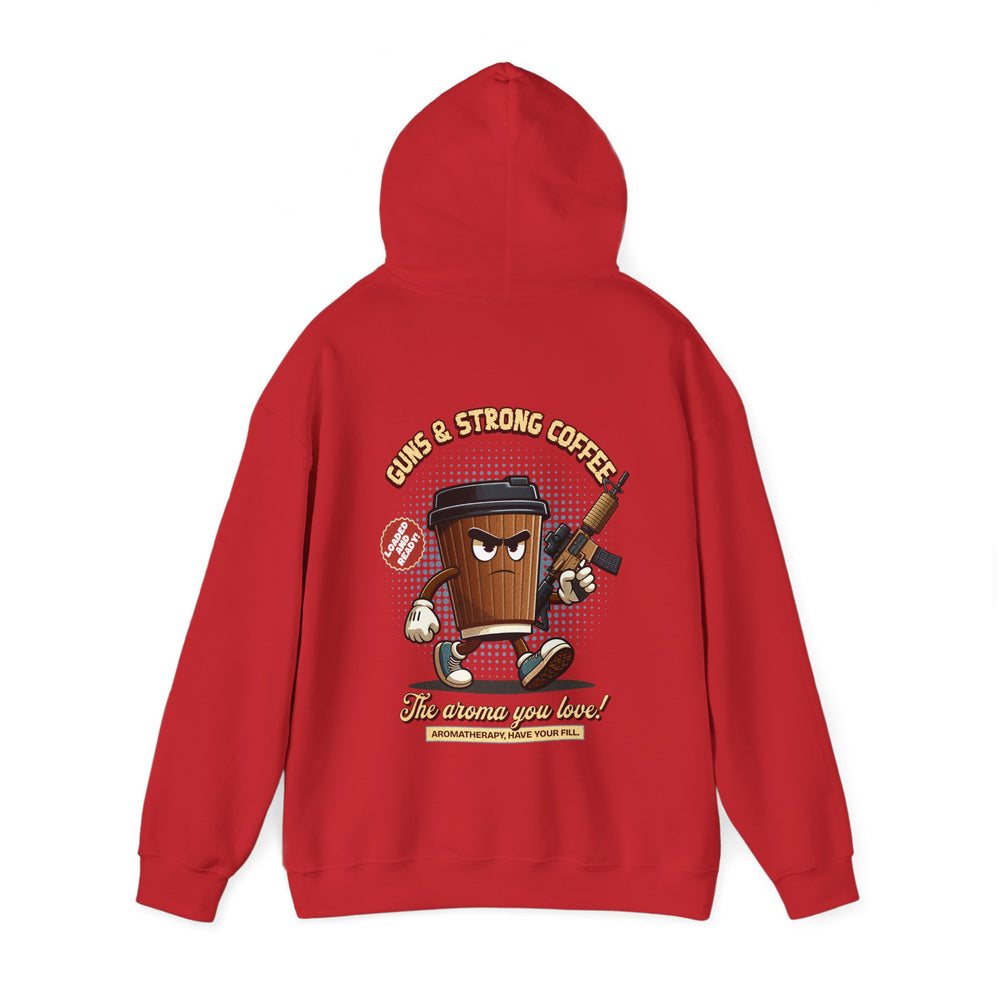 GUNS AND STRONG COFFEE HOODIE