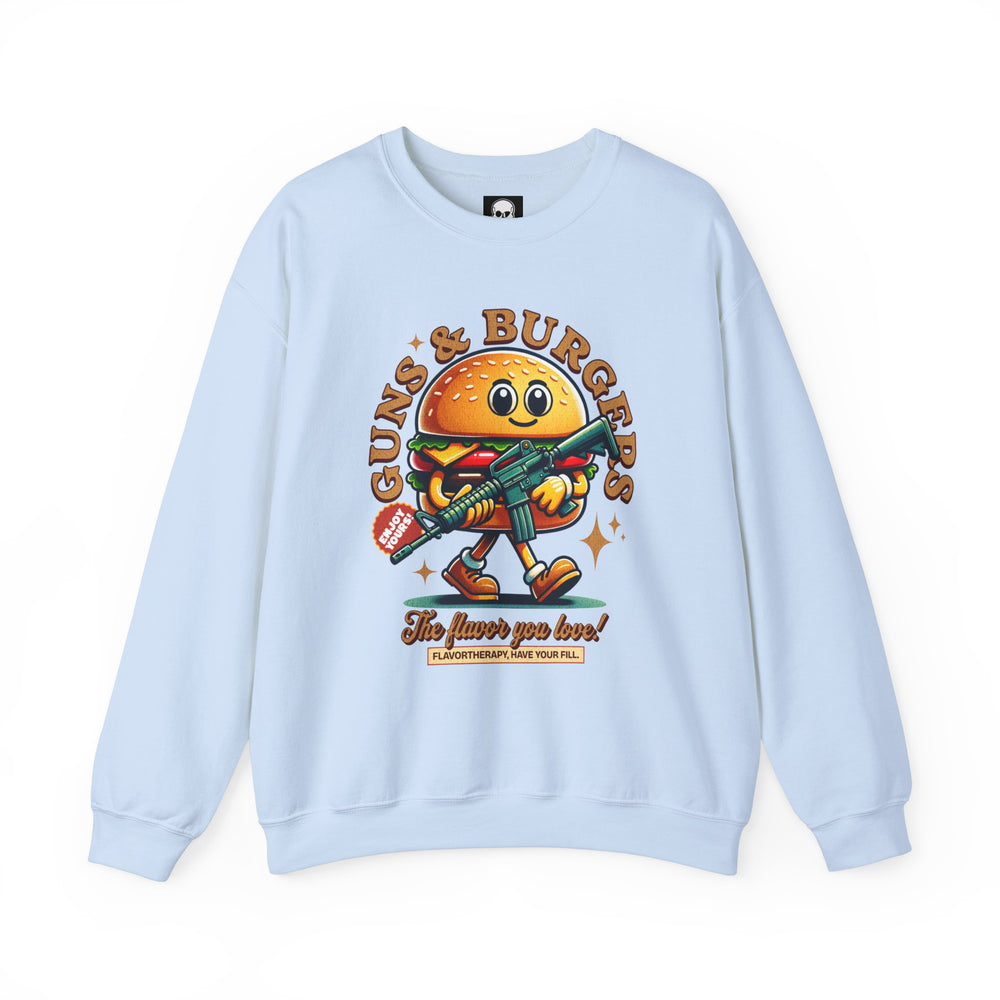 GUNS AND BURGERS VINTAGE SWEATSHIRT