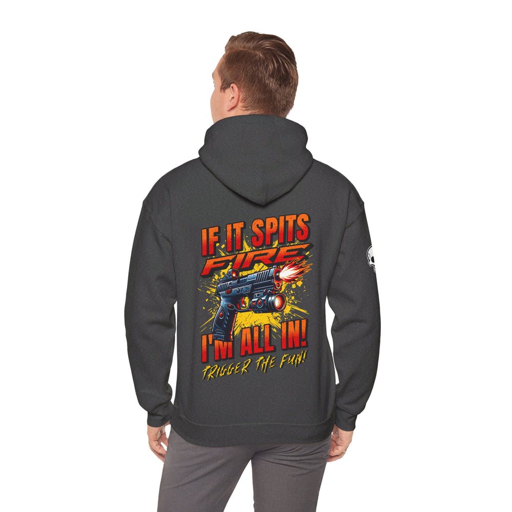 TACTICAL GUN SPITTING FIRE HOODIE