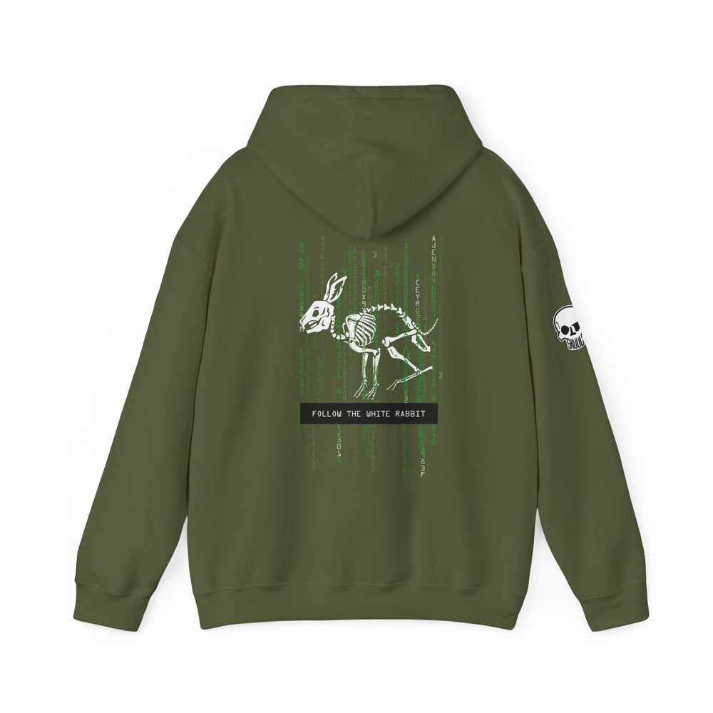 FOLLOW THE WHITE RABBIT HOODIE