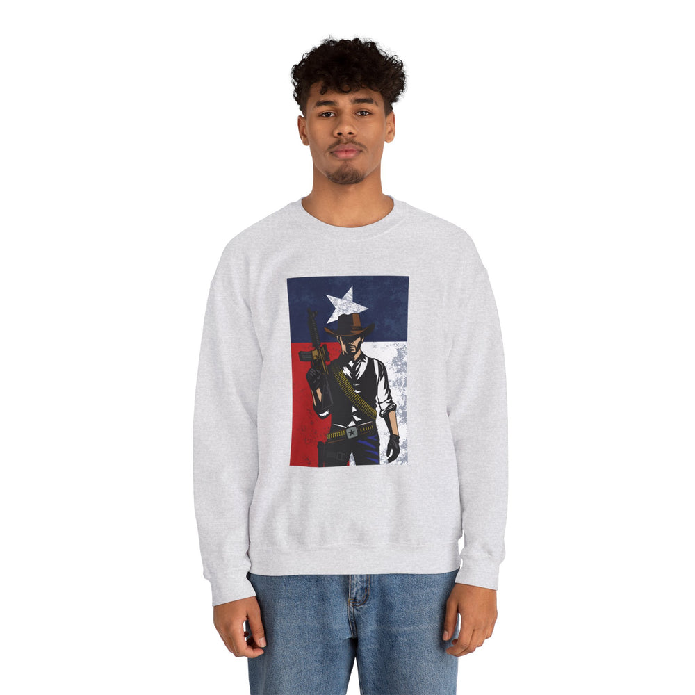 COWBOY TEXAS FLAG SWEATSHIRT