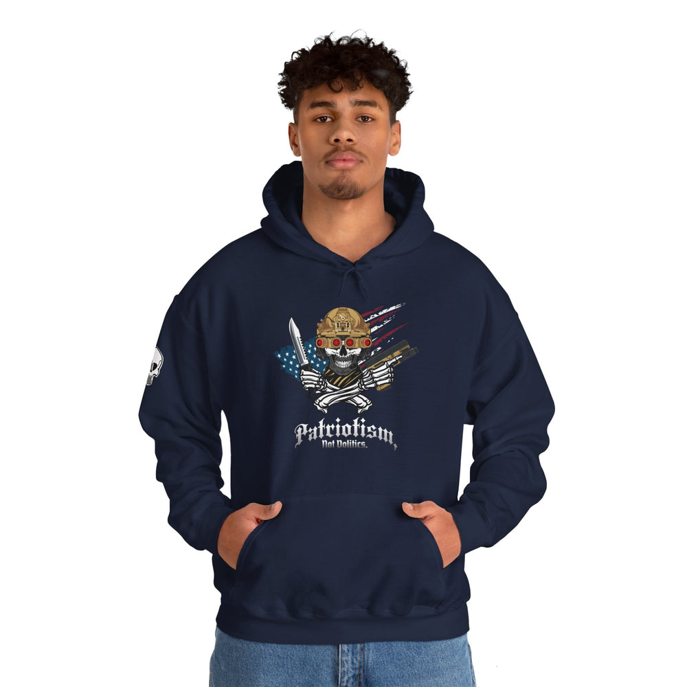 PATRIOTISM NOT POLITICS HOODIE