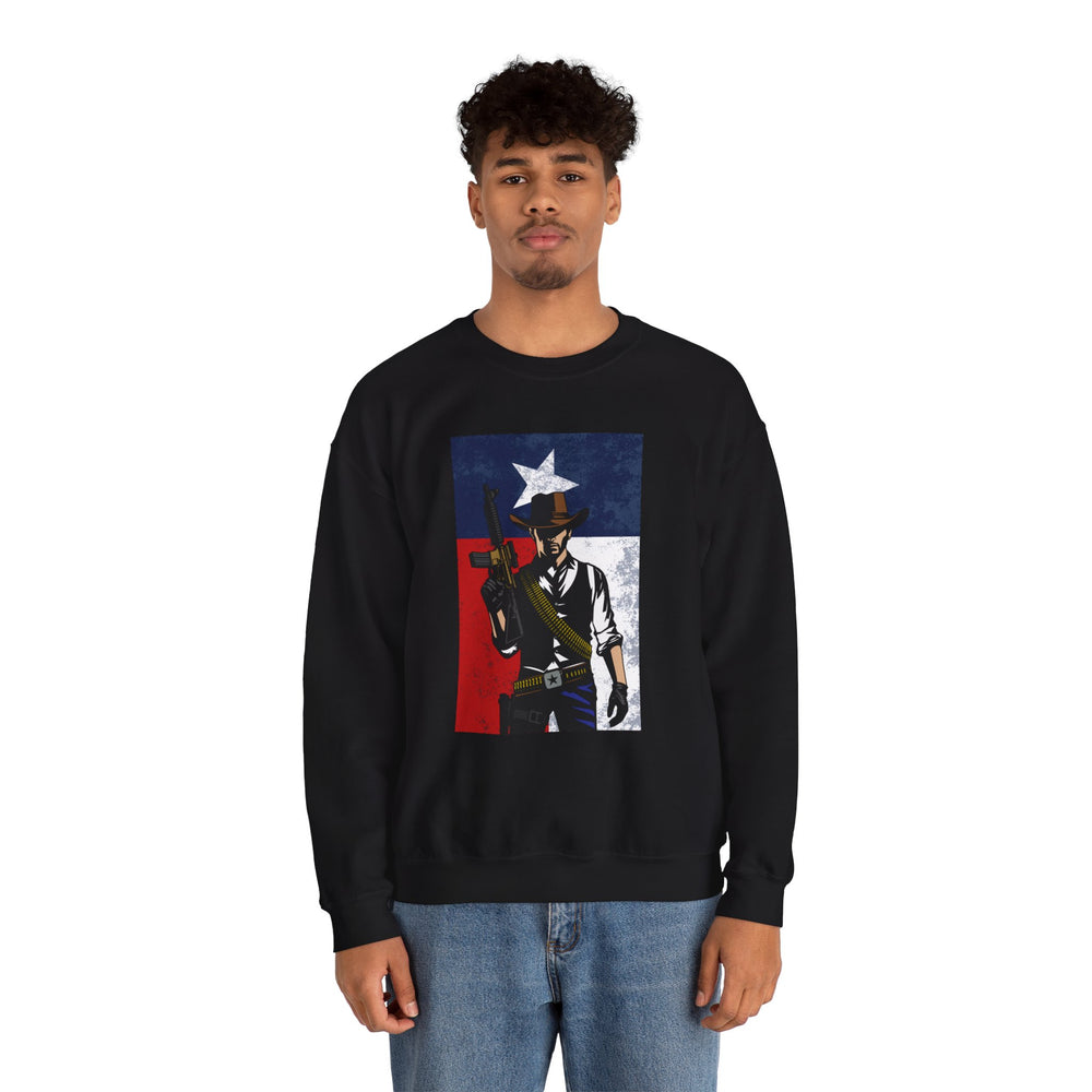 COWBOY TEXAS FLAG SWEATSHIRT