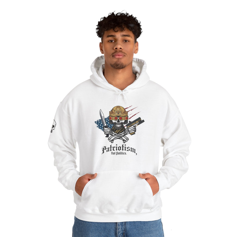 PATRIOTISM NOT POLITICS HOODIE