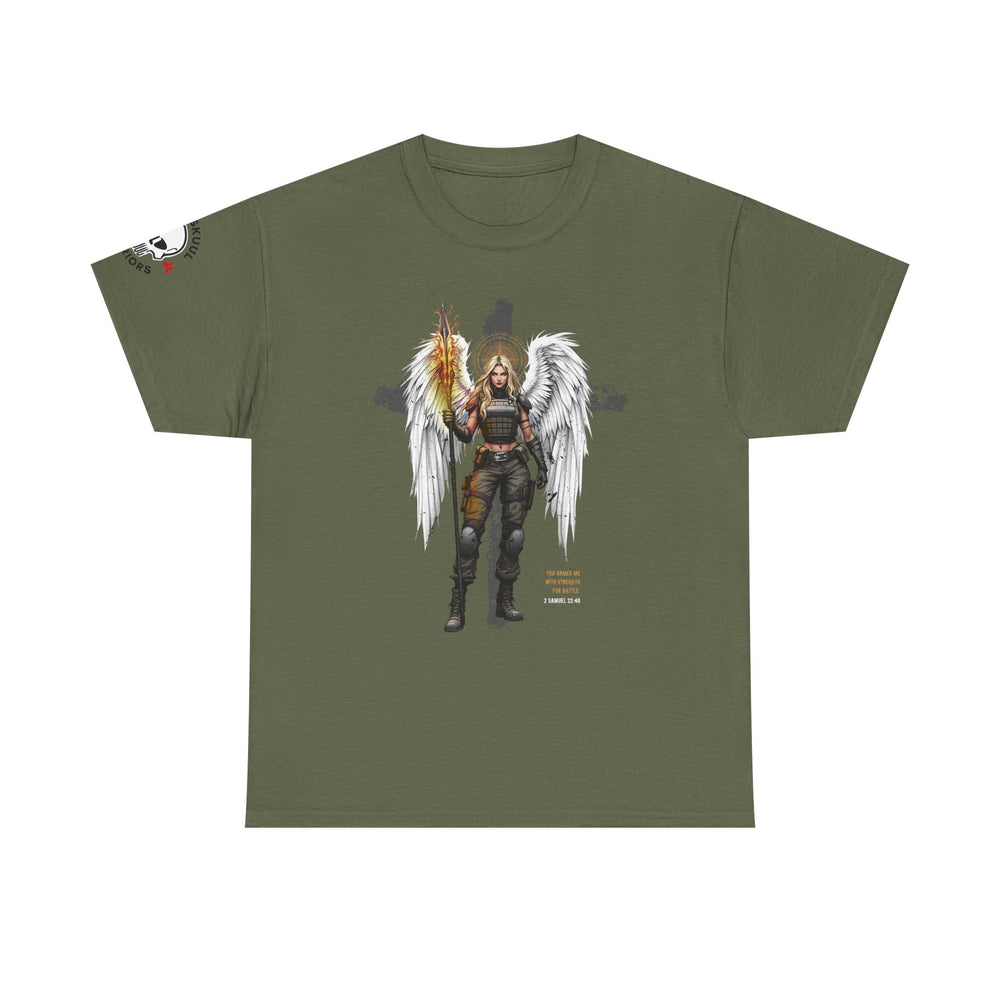 FEMALE ARCHANGEL 2 SAMUEL 22:40 T SHIRT