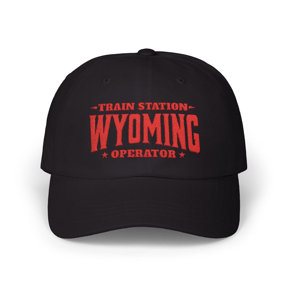 TRAIN STATION WYOMING DAD CAP