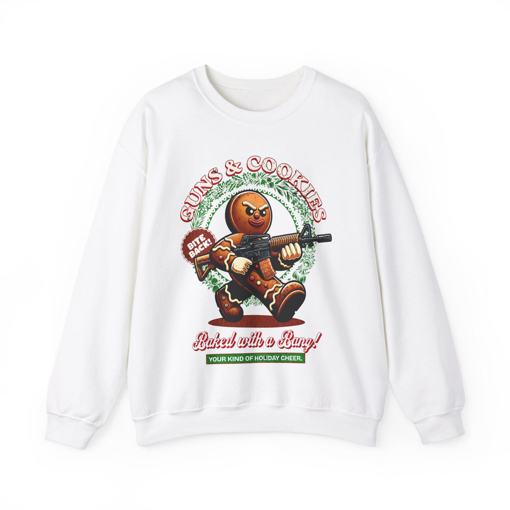 GUNS AND COOKIES XMAS SWEATSHIRT