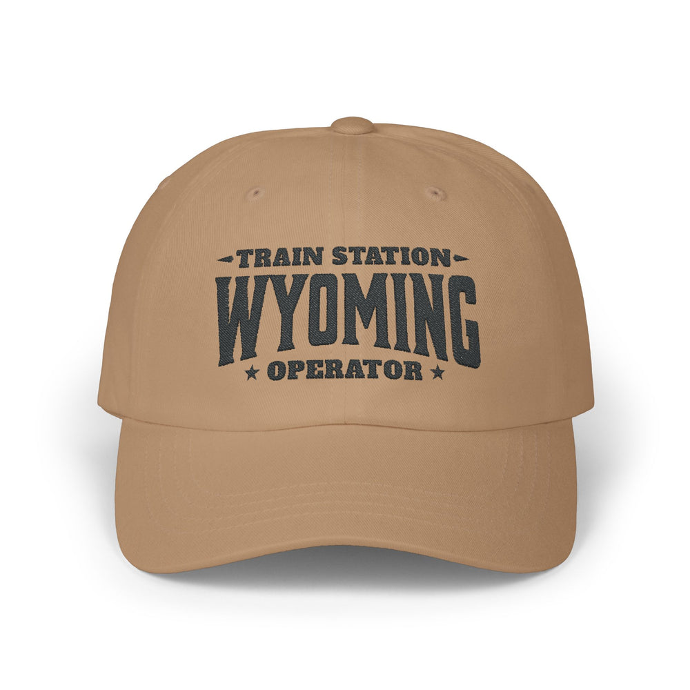 TRAIN STATION WYOMING DAD CAP