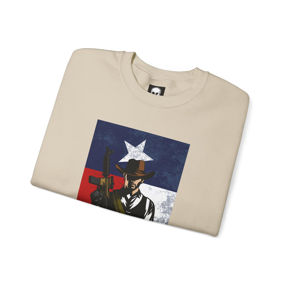 COWBOY TEXAS FLAG SWEATSHIRT