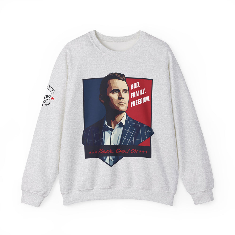 GOD. FAMILY. FREEDOM CHARLIE KIRK SWEATSHIRT