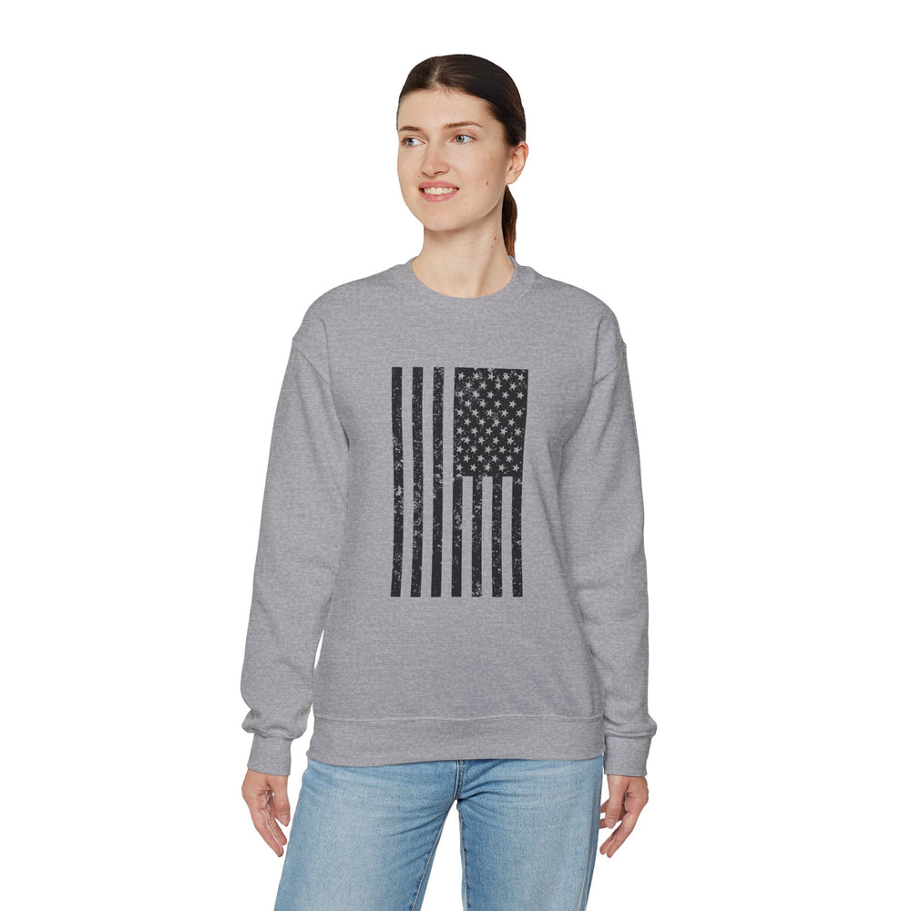 VERTICAL USA GRUNGE FLAG SWEATSHIRT