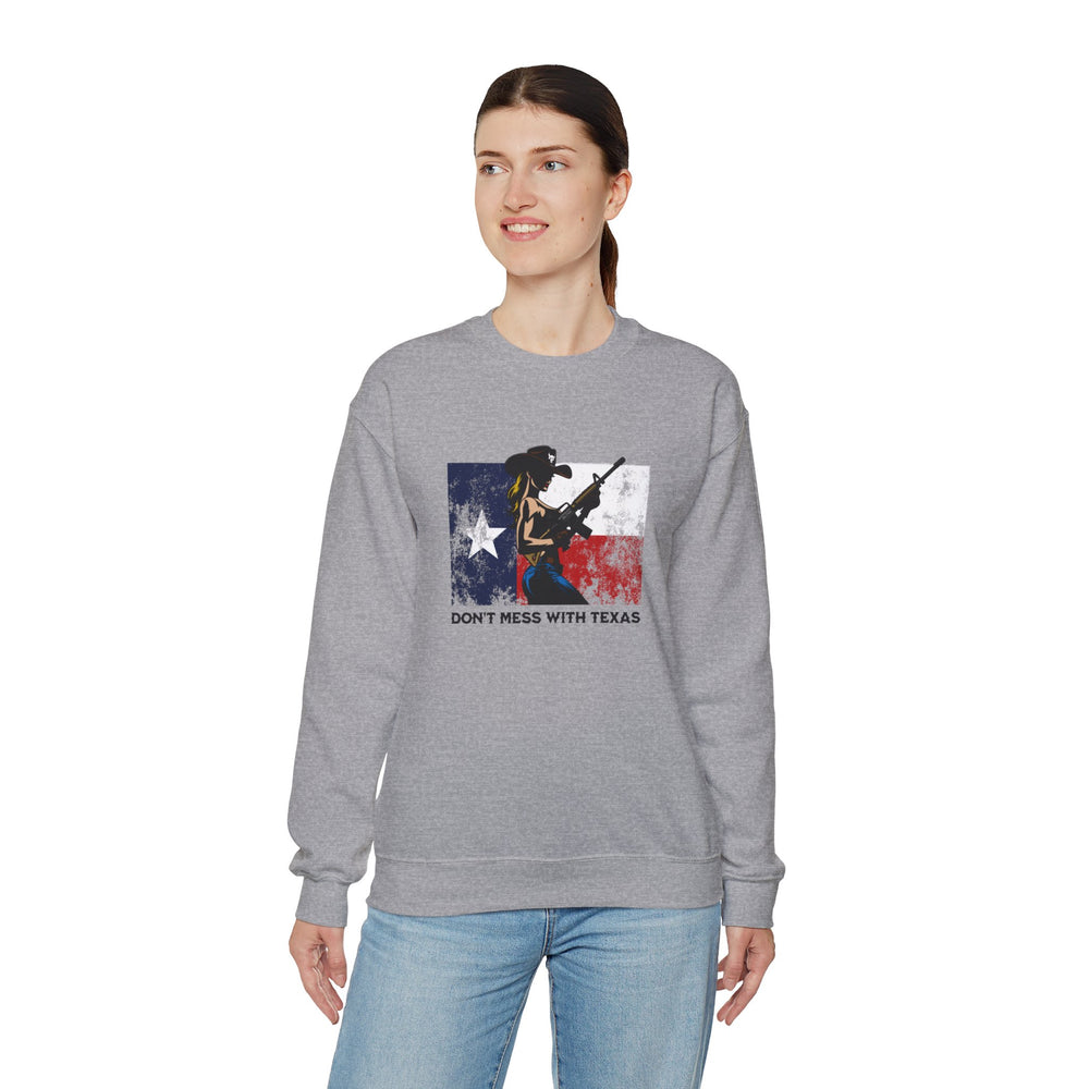 DON'T MESS WITH TEXAS COWGIRL SWEATSHIRT