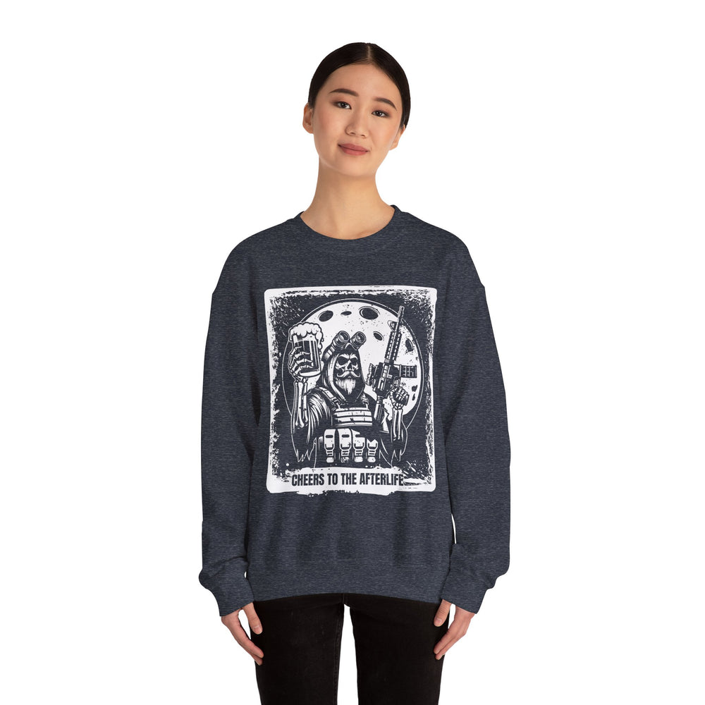 CHEERS TO THE AFTERLIFE GRUNGE SWEATSHIRT