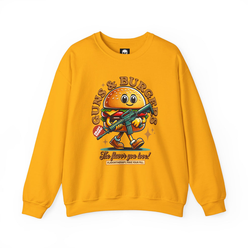 GUNS AND BURGERS VINTAGE SWEATSHIRT