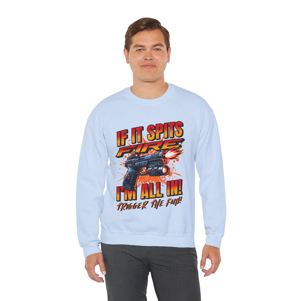 TACTICAL GUN SPITTING SWEATSHIRT