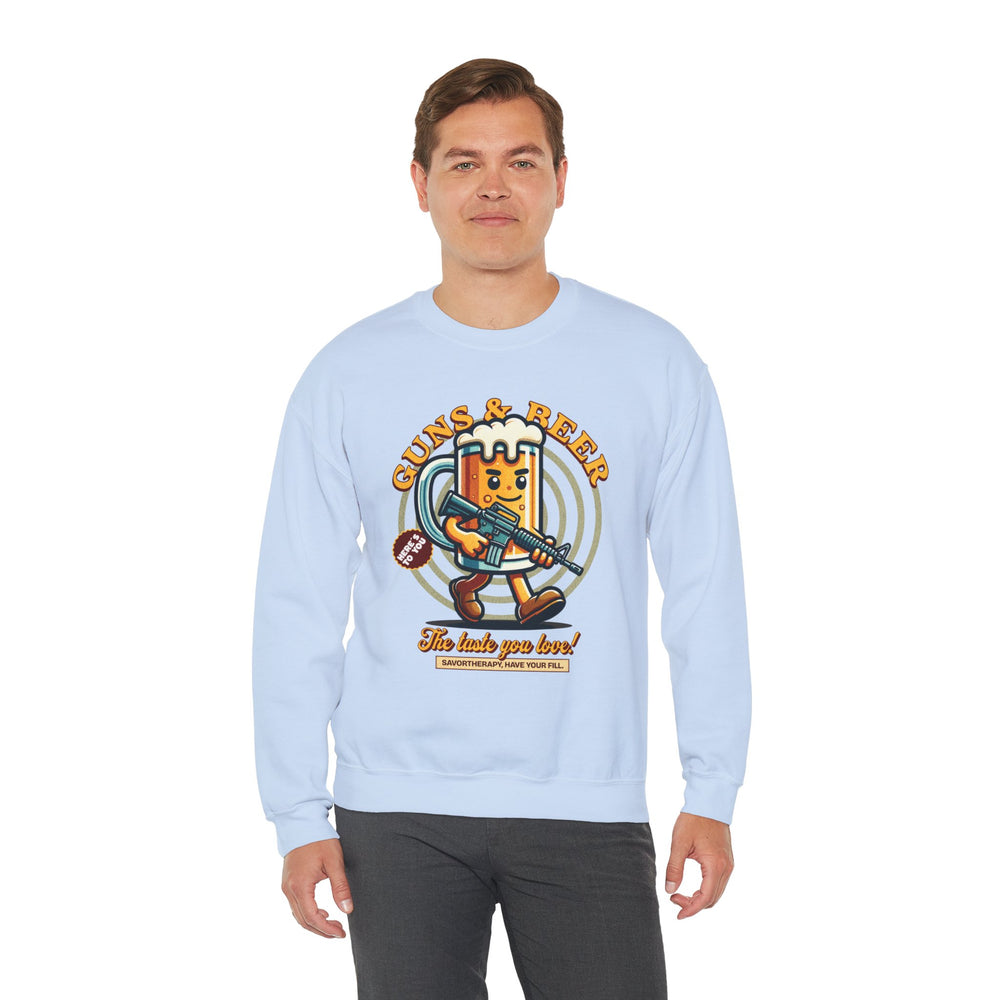 GUNS AND BEER VINTAGE SWEATSHIRT