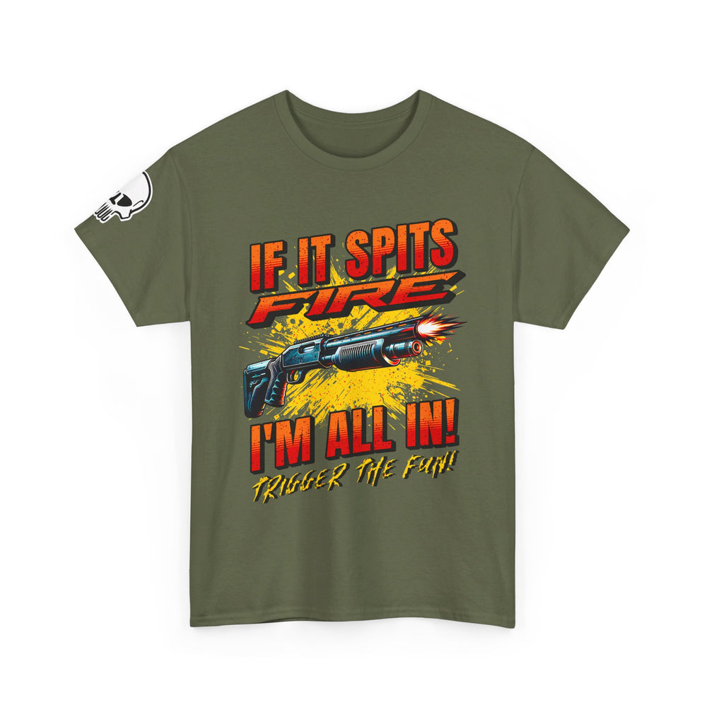 SHOTGUN SPITTING FIRE T SHIRT