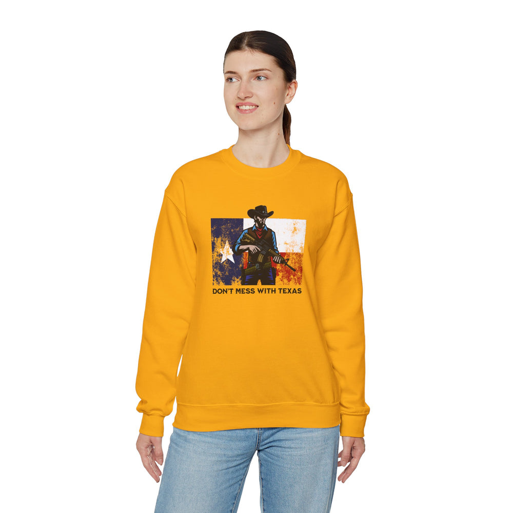 DON'T MESS WITH TEXAS COWBOY SWEATSHIRT