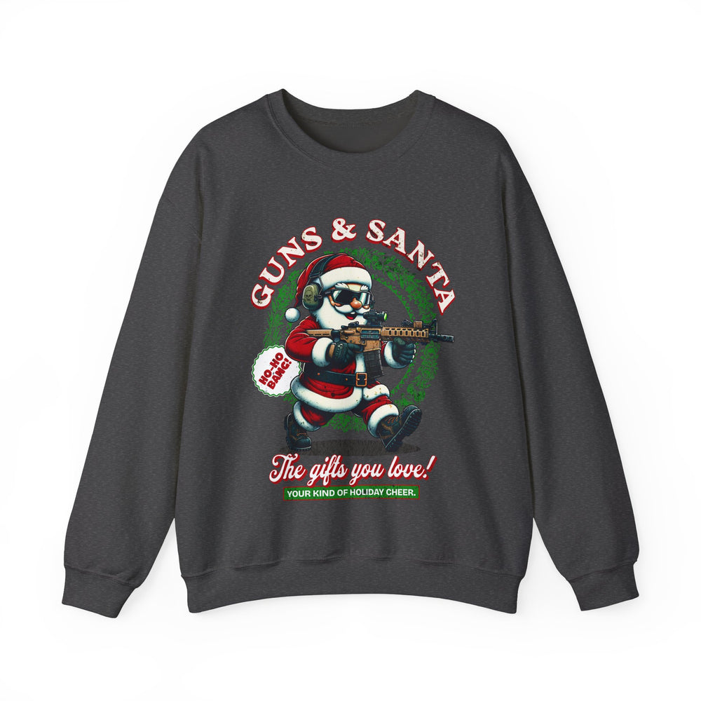 GUNS AND SANTA SWEATSHIRT