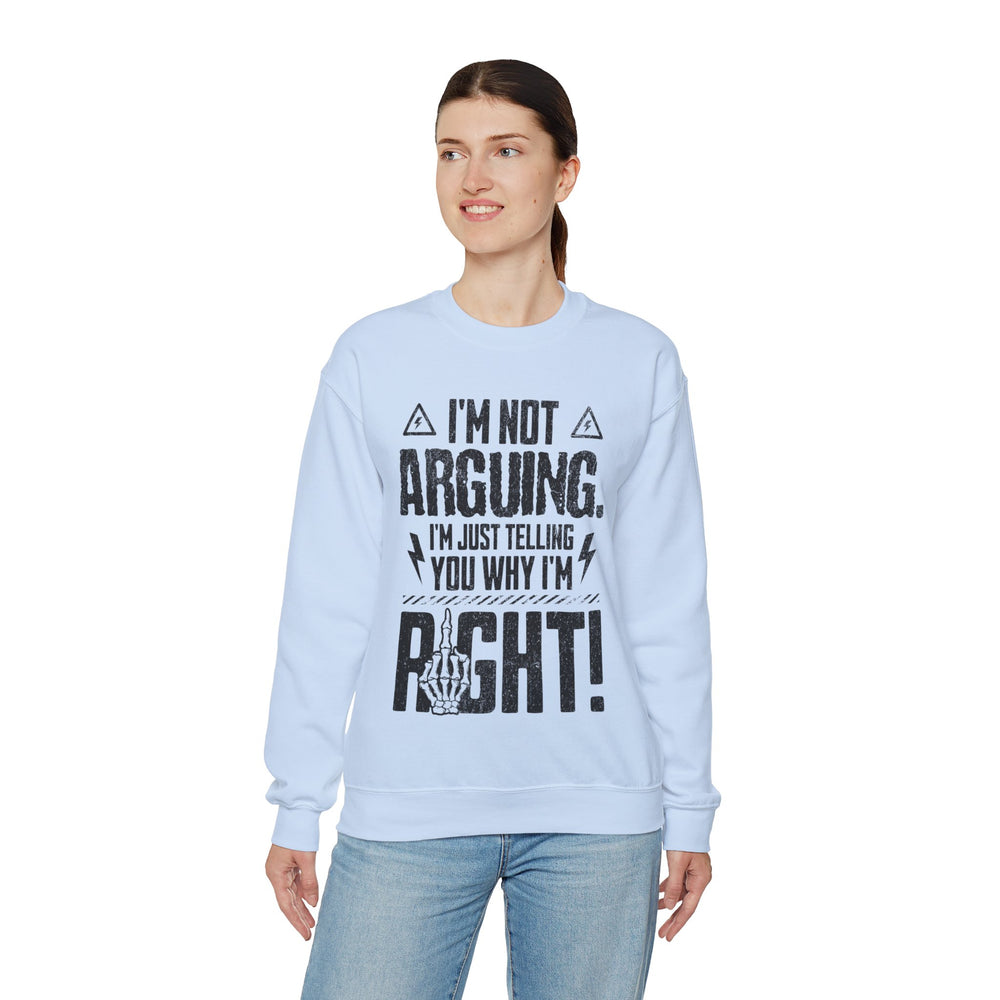 RIGHT BY DEFAULT SWEATSHIRT