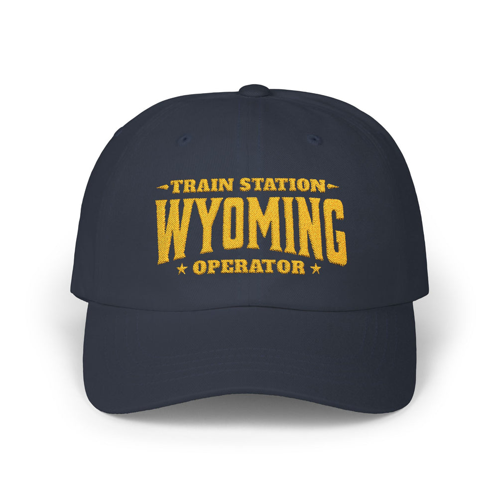 TRAIN STATION WYOMING DAD CAP