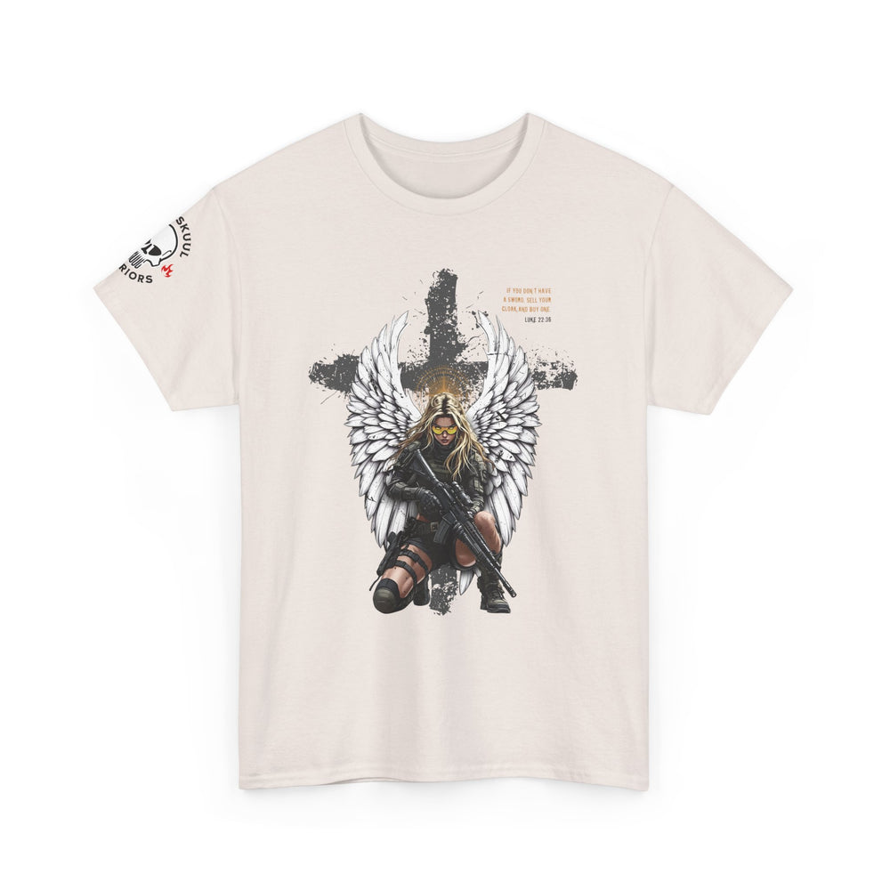 FEMALE ARCHANGEL LUKE 22:36 T SHIRT