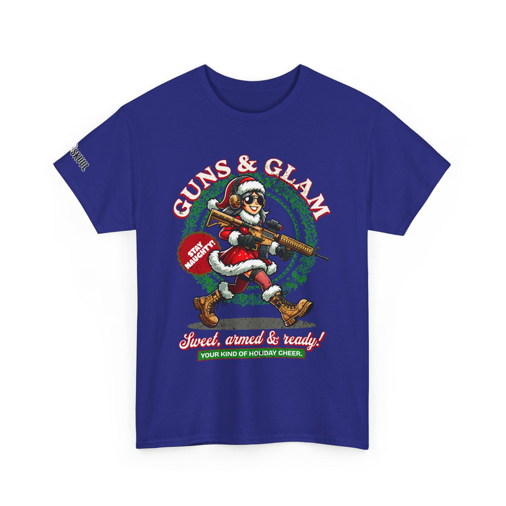 GUNS AND GLAM XMAS T SHIRT