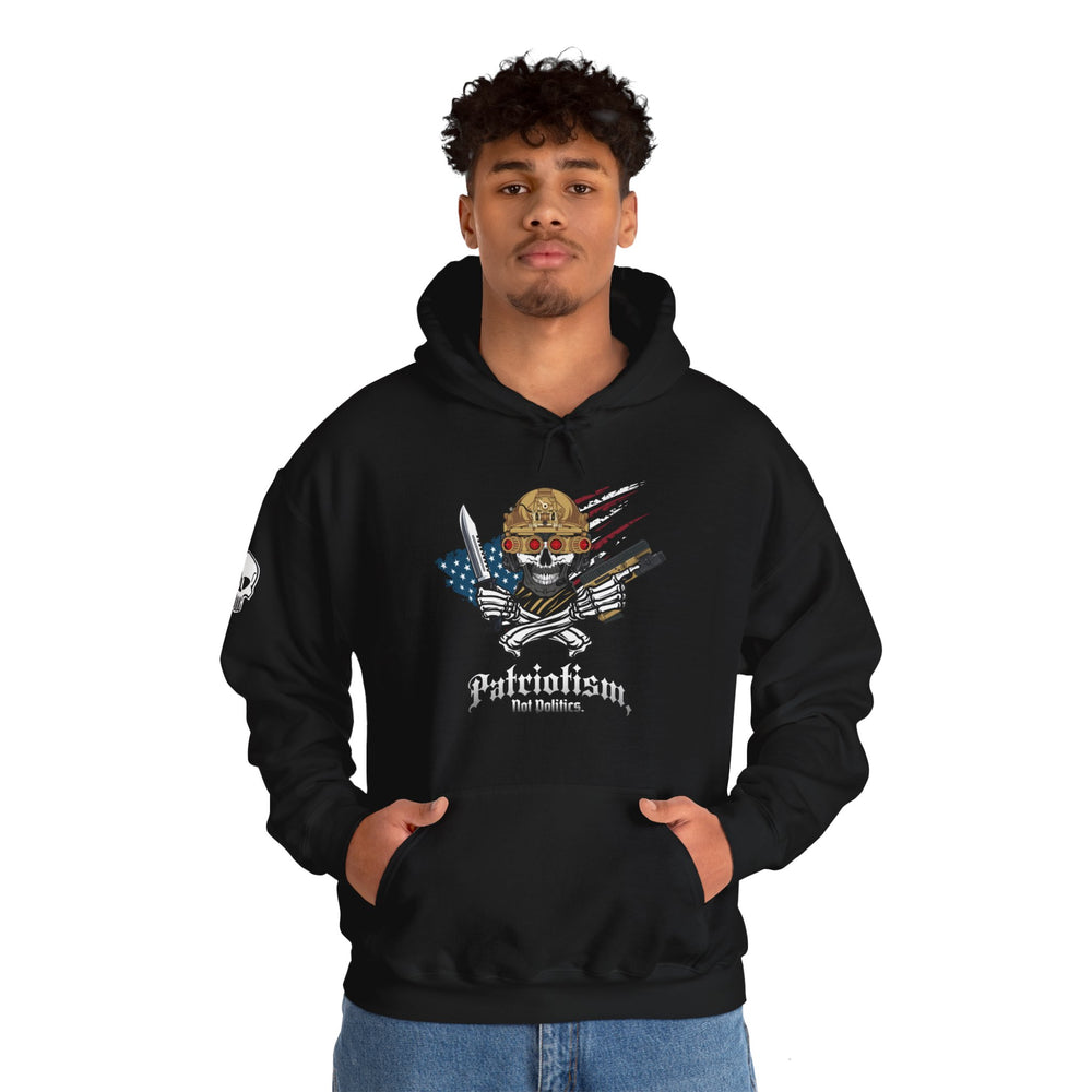 PATRIOTISM NOT POLITICS HOODIE