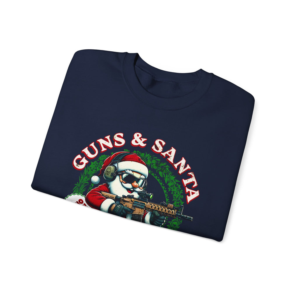 GUNS AND SANTA SWEATSHIRT